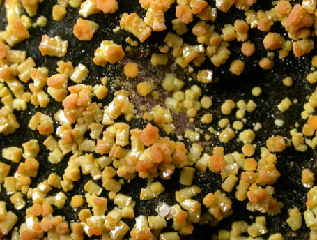 Mimetite from Rowley Mine, 20 km northwest of Theba, Painted Rock Mountains, Maricopa County, Arizona