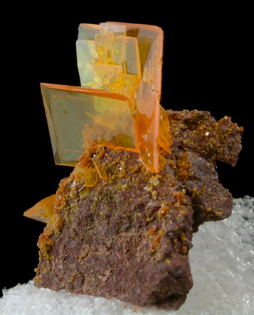 Wulfenite from Rowley Mine, 20 km northwest of Theba, Painted Rock Mountains, Maricopa County, Arizona