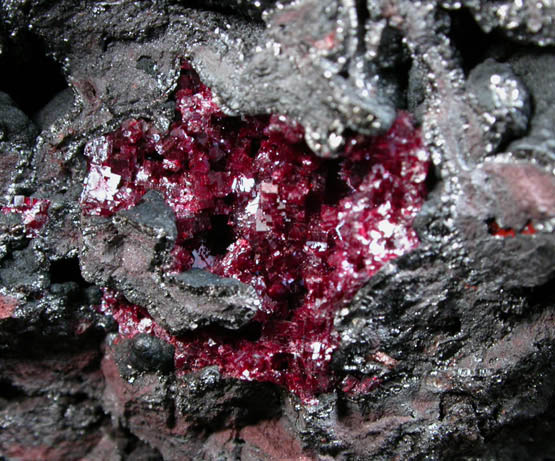 Cuprite and Hematite from Copper Queen Mine, Bisbee, Warren District, Cochise County, Arizona