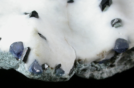 Benitoite and Natrolite from Benitoite Gem Mine, San Benito County, California (Type Locality for Benitoite)