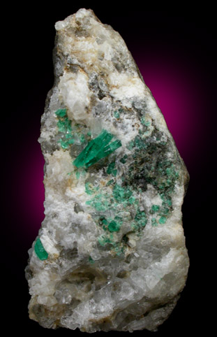 Beryl var. Emerald from Muzo Mine, Vasquez-Yacopi Mining District, Colombia