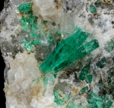 Beryl var. Emerald from Muzo Mine, Vasquez-Yacopi Mining District, Colombia