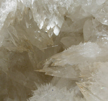 Ulexite on Colemanite from Kramer District, Boron, Kern County, California