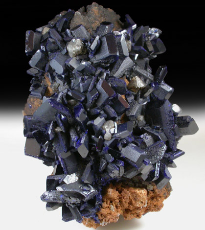 Azurite with Cerussite from Tsumeb Mine, Otavi-Bergland District, Oshikoto, Namibia