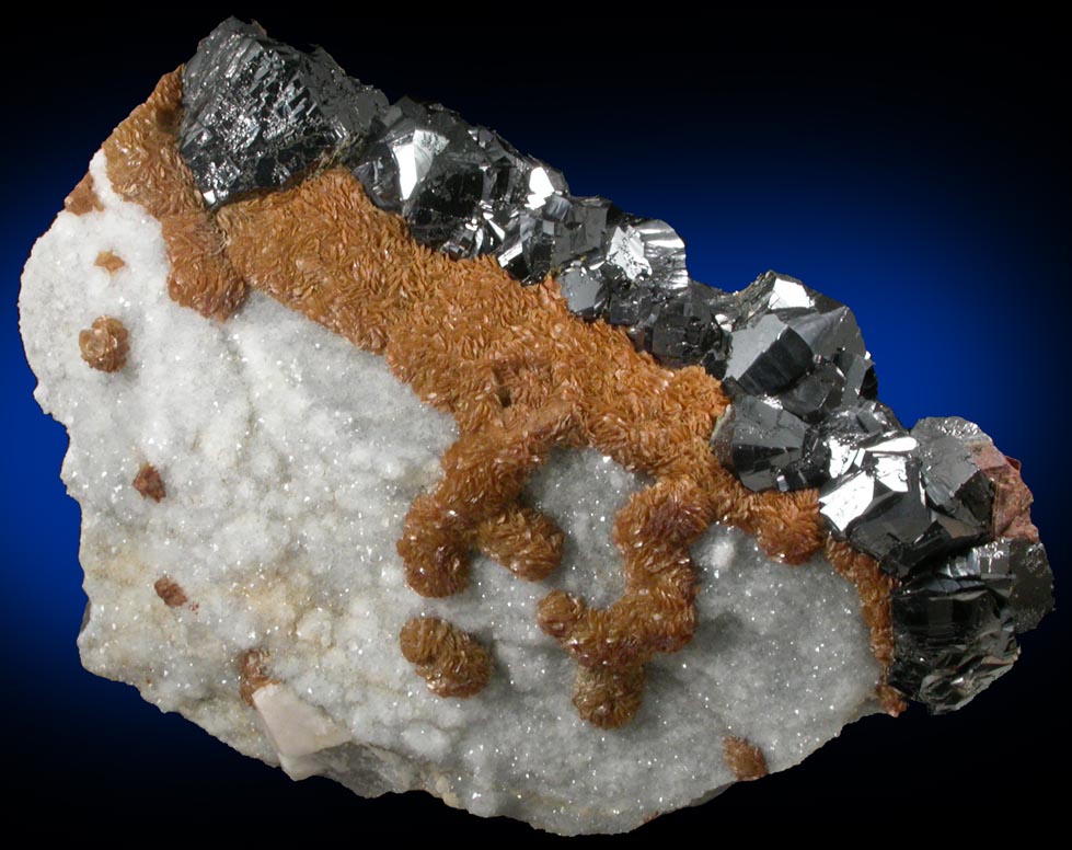 Sphalerite and Siderite from Smallcleugh Mine, Nenthead, Alston Moor, Cumbria, England