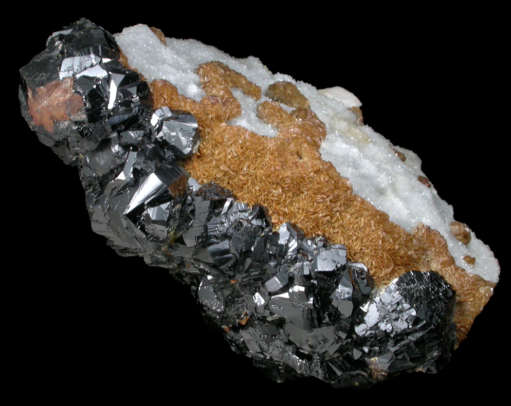 Sphalerite and Siderite from Smallcleugh Mine, Nenthead, Alston Moor, Cumbria, England