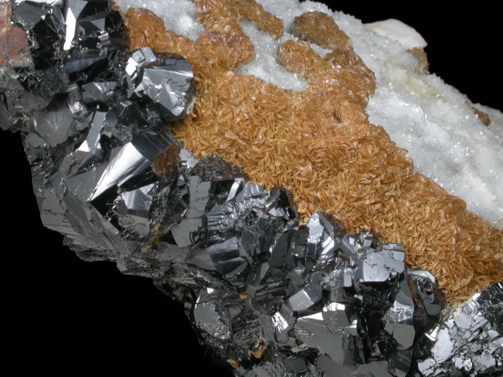 Sphalerite and Siderite from Smallcleugh Mine, Nenthead, Alston Moor, Cumbria, England