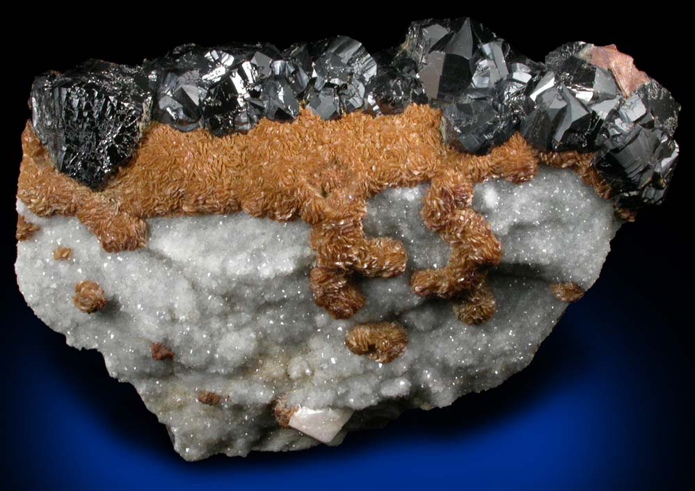 Sphalerite and Siderite from Smallcleugh Mine, Nenthead, Alston Moor, Cumbria, England