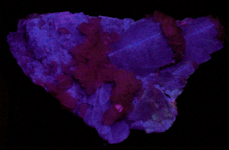 Fluorite with Calcite from Blackdene Mine, Ireshopeburn, Weardale, County Durham, England