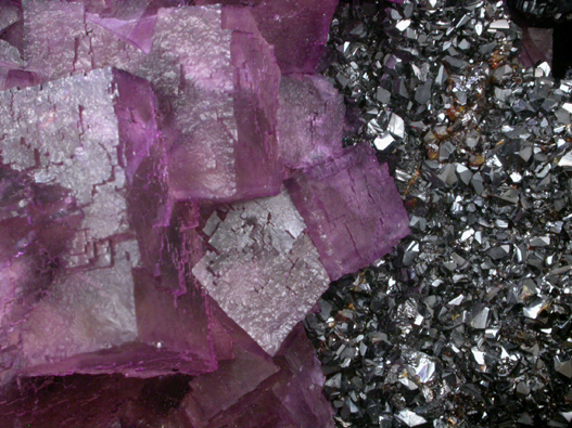 Fluorite with Sphalerite from Hill-Ledford Mine, Cave-in-Rock District, Hardin County, Illinois