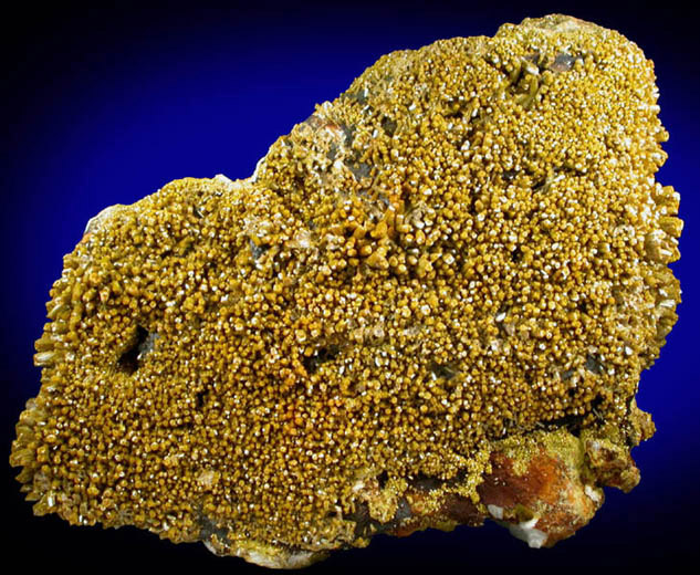 Pyromorphite on Barite from Mine des Farges, Ussel, Corrze, France