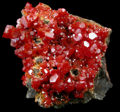 Vanadinite from Apache Mine (Vanadium Shaft), 8 km north of Globe, Gila County, Arizona