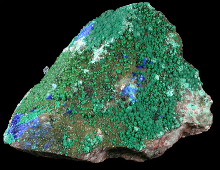 Malachite and Azurite from Metcalf Mine, Clifton-Morenci District, Greenlee County, Arizona