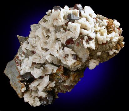 Sphalerite var. Ruby Blende with Dolomite from Baxter Springs, Cherokee County, Kansas