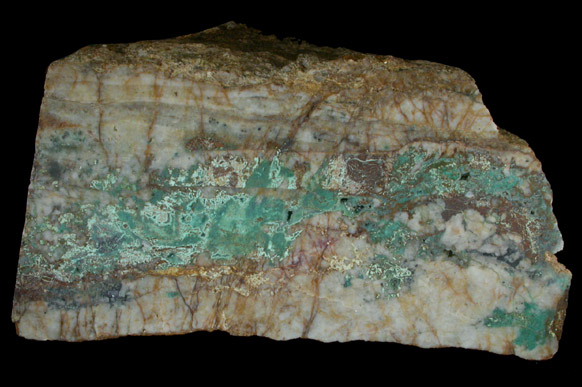 Silver and Chrysocolla from Darwin District, Inyo County, California