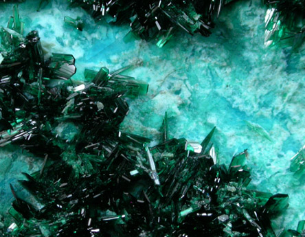 Atacamite with Chrysocolla from Mina la Farola, Copiapo, Atacama Desert, Chile (Type Locality for Atacamite)