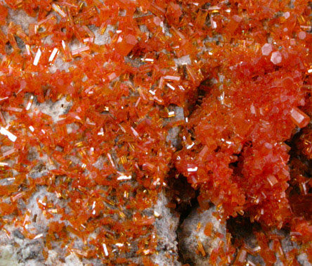 Vanadinite from Old Yuma Mine, west of Tucson, Pima County, Arizona