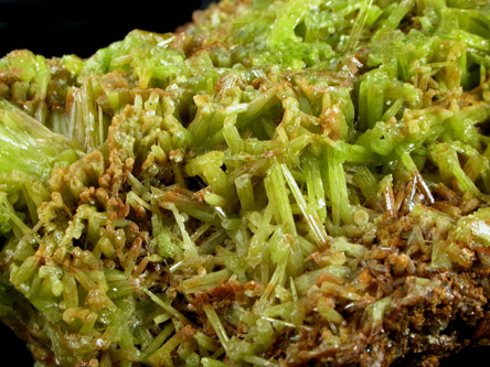 Pyromorphite from Roughton Gill Mine, Caldbeck Fells, Cumbria, England