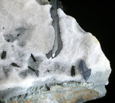 Neptunite and Natrolite from Benitoite Gem Mine, San Benito County, California