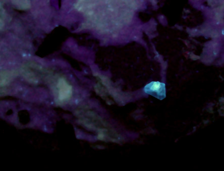 Neptunite and Natrolite from Benitoite Gem Mine, San Benito County, California