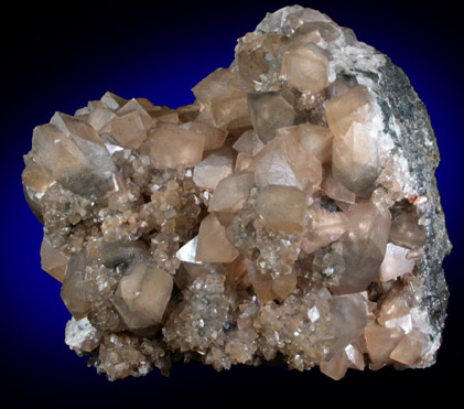 Smithsonite over Galena from Tsumeb Mine, Otavi-Bergland District, Oshikoto, Namibia