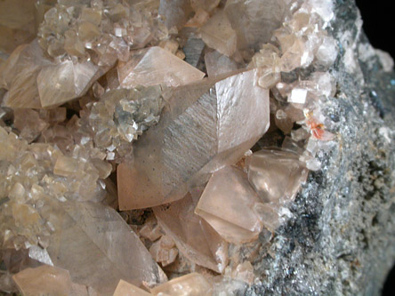 Smithsonite over Galena from Tsumeb Mine, Otavi-Bergland District, Oshikoto, Namibia