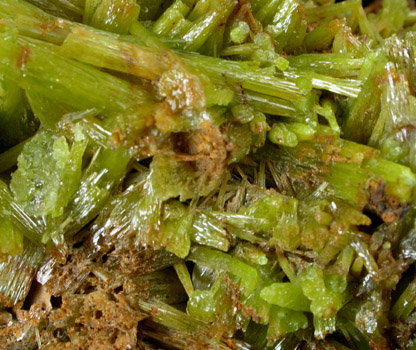 Pyromorphite from Roughton Gill Mine, Caldbeck Fells, Cumbria, England