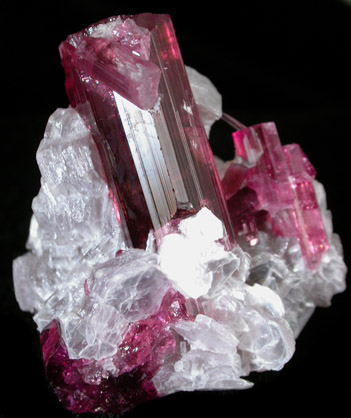 Elbaite var. Rubellite Tourmaline with Lepidolite from Jonas Mine, Conselheiro Pena, Minas Gerais, Brazil