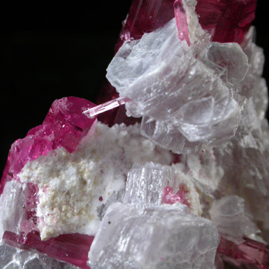 Elbaite var. Rubellite Tourmaline with Lepidolite from Jonas Mine, Conselheiro Pena, Minas Gerais, Brazil