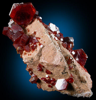 Vanadinite from Mibladen, Haute Moulouya Basin, Zeida-Aouli-Mibladen belt, Midelt Province, Morocco