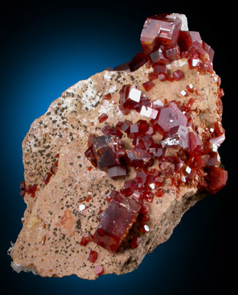 Vanadinite from Mibladen, Haute Moulouya Basin, Zeida-Aouli-Mibladen belt, Midelt Province, Morocco