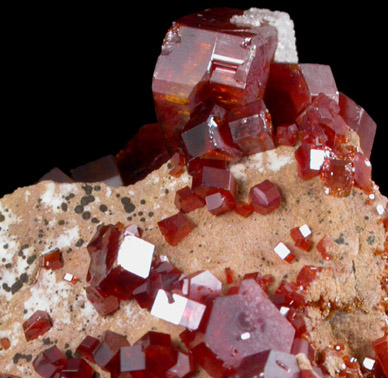 Vanadinite from Mibladen, Haute Moulouya Basin, Zeida-Aouli-Mibladen belt, Midelt Province, Morocco