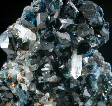 Lazulite with Quartz from Crosscut Creek (Km 32), 70 km northwest of Aklavik, Yukon, Canada