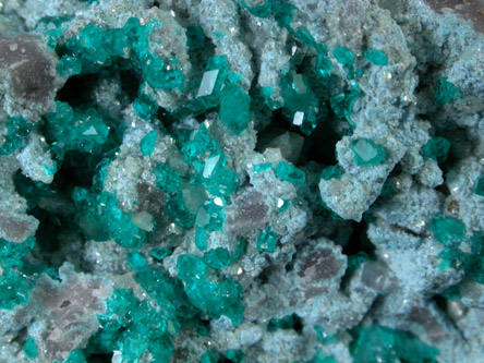 Dioptase and Plancheite from Omaue, Kaokoveld, Namibia