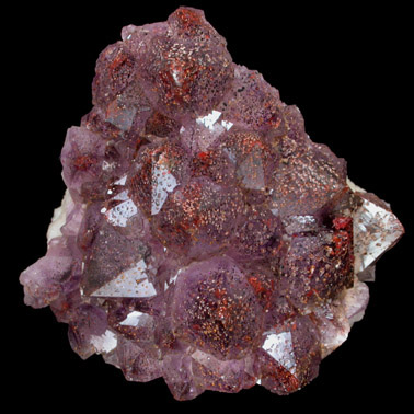 Quartz var. Amethyst with Hematite from Thunder Bay, Ontario, Canada