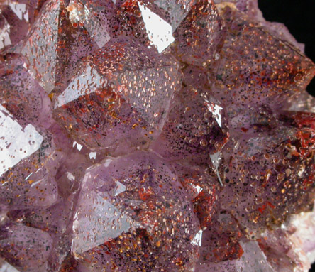 Quartz var. Amethyst with Hematite from Thunder Bay, Ontario, Canada