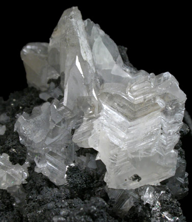 Cerussite on Galena from Tsumeb Mine, Otavi-Bergland District, Oshikoto, Namibia