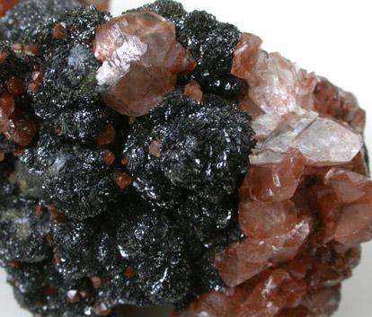 Mottramite and Calcite from Tsumeb Mine, Otavi-Bergland District, Oshikoto, Namibia
