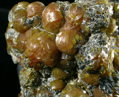 Mimetite var. Campylite from Dry Gill Mine, Caldbeck Fells, Cumbria, England