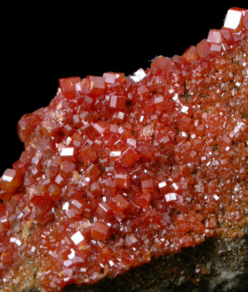 Vanadinite from Old Yuma Mine, west of Tucson, Pima County, Arizona