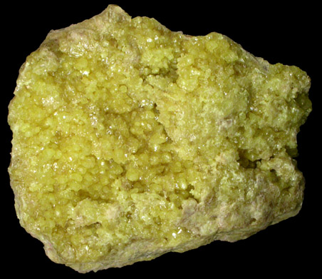 Sulfur from Steamboat Springs District, Washoe County, Nevada