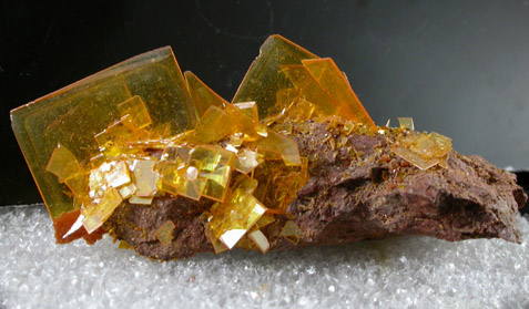 Wulfenite from Rowley Mine, 20 km northwest of Theba, Painted Rock Mountains, Maricopa County, Arizona