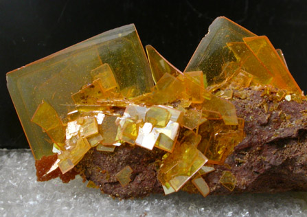 Wulfenite from Rowley Mine, 20 km northwest of Theba, Painted Rock Mountains, Maricopa County, Arizona