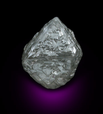Diamond (3 carat octahedral crystal) from Guateng Province (formerly Transvaal), South Africa