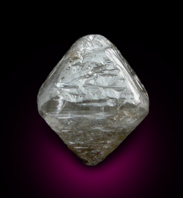 Diamond (3.92 carat octahedral crystal) from Premier Mine, Guateng Province (formerly Transvaal), South Africa