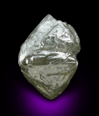 Diamond (7.99 carat intergrown octahedral crystals) from Premier Mine, Guateng Province (formerly Transvaal), South Africa