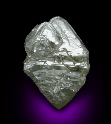 Diamond (7.99 carat intergrown octahedral crystals) from Premier Mine, Guateng Province (formerly Transvaal), South Africa