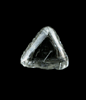 Diamond (0.66 carat macle, twinned crystal) from Free State (formerly Orange Free State), South Africa