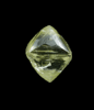 Diamond (yellow 1.01 carat octahedral crystal) from Free State (formerly Orange Free State), South Africa