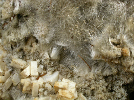 Natrolite, Stilbite, Apophyllite from Goat Hill, near Lambertville, Hunterdon County, New Jersey